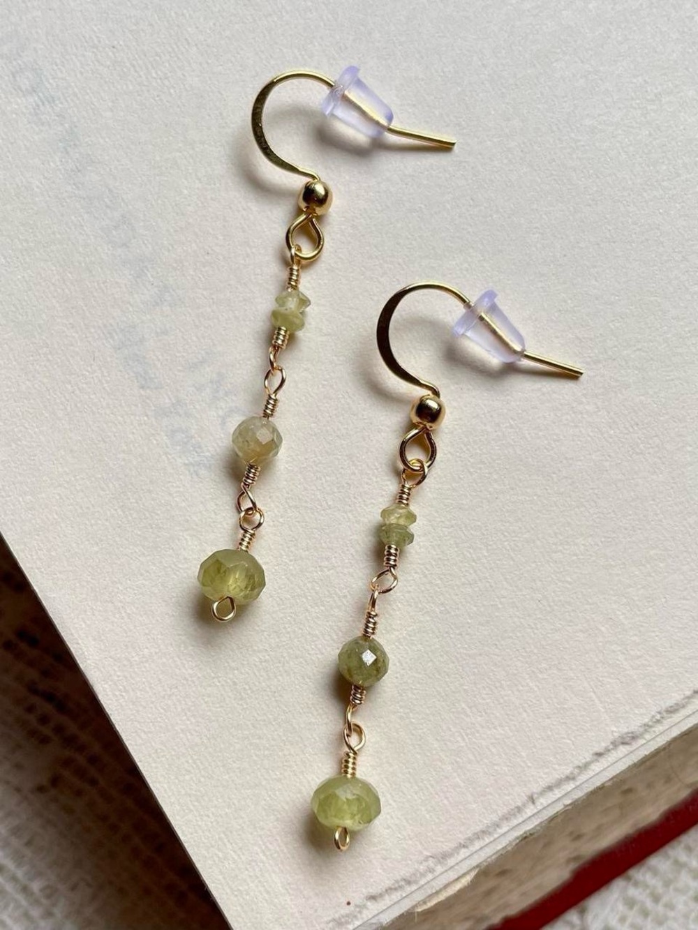 Green Garnet Earrings